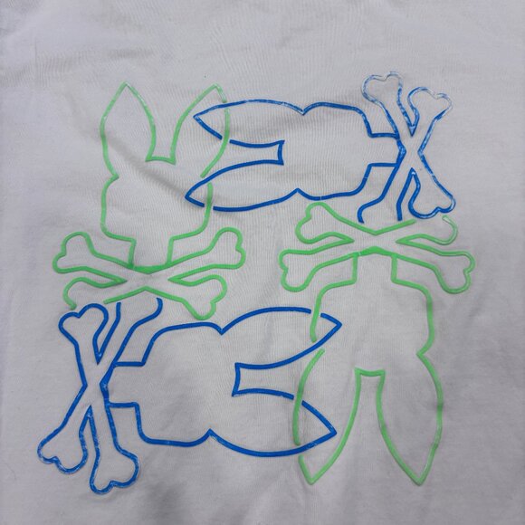 Psycho Bunny Rodman T-Shirt Men's Graphic Print Short Sleeve Size 5 Large White - Picture 4 of 11